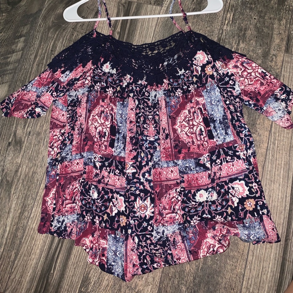 Cold shoulder blouse